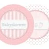 Dessertborden 'Babyshower' Roze (8st)