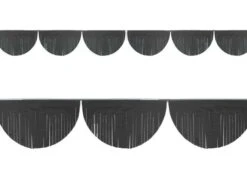 Slinger Fringe Zwart