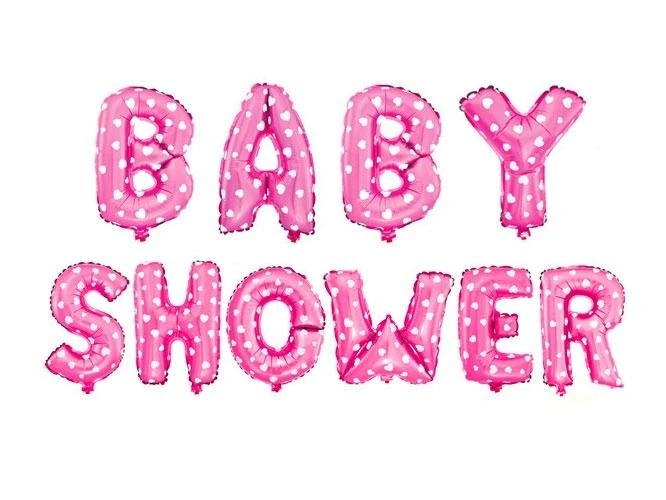 Folieballon Babyshower Roze 1 Folieballon Babyshower Roze