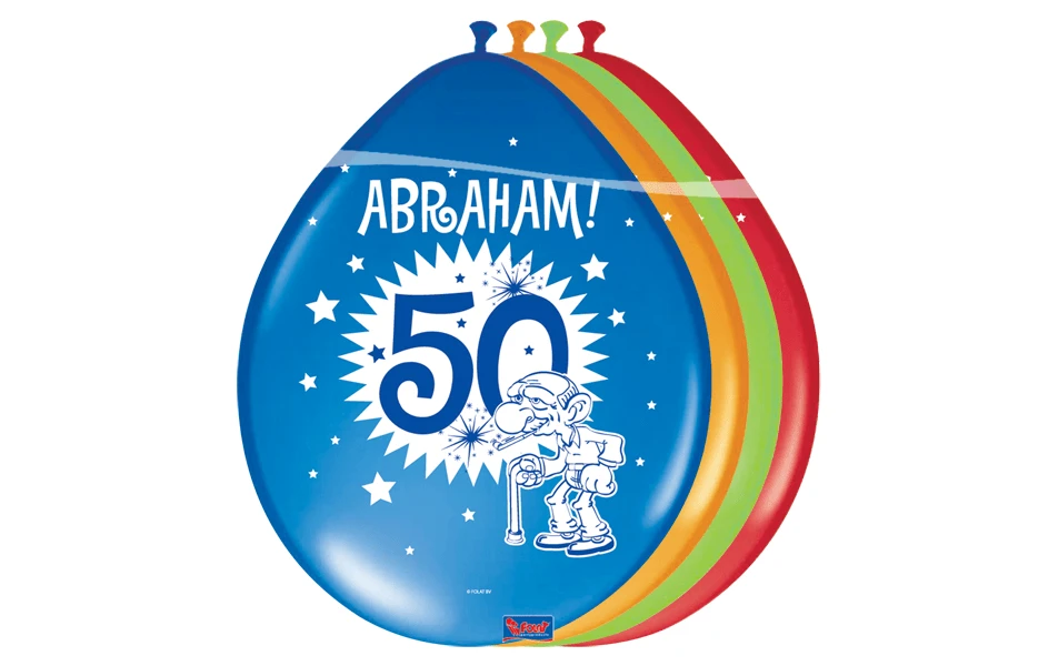 Ballonnen Abraham 50 (8st) 1 Ballonnen Abraham 50 (8st)