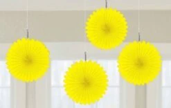 Mini Waaier Geel (4st)