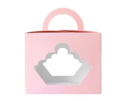 Cupcake Doos Roze (3st)