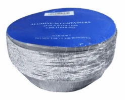 Ronde Aluminium Bakjes Met Deksel 18cm (25st)