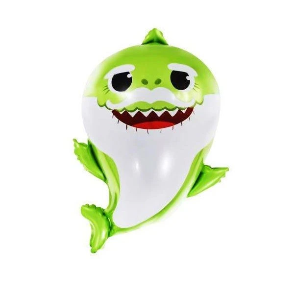 Folieballon Baby Shark Groen 1 Folieballon Baby Shark Groen