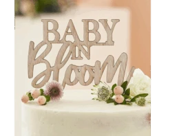 * Houten Taarttopper Baby In Bloom Ginger Ray