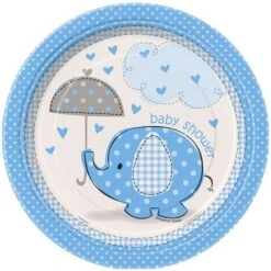 Dessertborden Olifantje Blauw (8st)