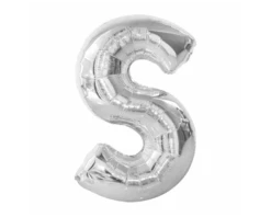 Folieballon S Zilver (43cm)