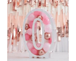 Ballonnen Mozaïek Standaard Cijfer 0 Ginger Ray