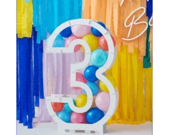 Ballonnen Mozaïek Standaard Cijfer 3 Ginger Ray -Daily Style Winkel ballon mozaiek 3 a