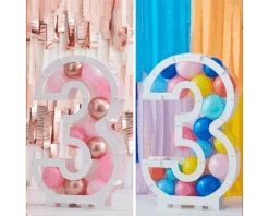 Ballonnen Mozaïek Standaard Cijfer 3 Ginger Ray -Daily Style Winkel ballon mozaiek 3 b