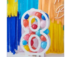 Ballonnen Mozaïek Standaard Cijfer 8 Ginger Ray -Daily Style Winkel ballon mozaiek 8 a