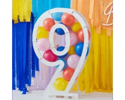 Ballonnen Mozaïek Standaard Cijfer 9 Ginger Ray -Daily Style Winkel ballon mozaiek 9 a