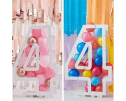 Ballonnen Mozaïek Standaard Cijfer 4 Ginger Ray -Daily Style Winkel ballon moziek 4 a
