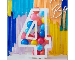 Ballonnen Mozaïek Standaard Cijfer 4 Ginger Ray -Daily Style Winkel ballon moziek 4 b