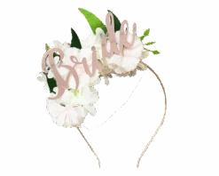 Diadeem Bride Met Bloemen