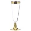 Champagne Glazen Metallic Goud (4st)