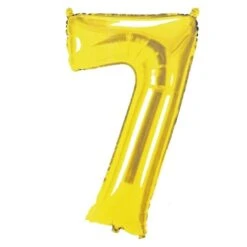 Folieballon 7 Goud (43cm)
