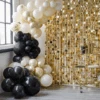 Ballonnenboog Zwart, Nude & Champagne Goud Ginger Ray