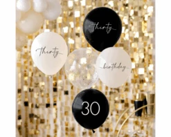 Ballonnen 30 Zwart, Nude & Champagne Ginger Ray (5st)