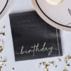 Servetten Happy Birthday Nude & Zwart Ginger Ray (16st)