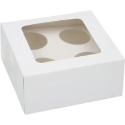 Cupcake Box 4 Wit
