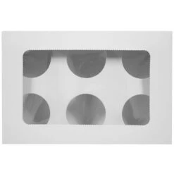 Cupcake Box 6 Wit