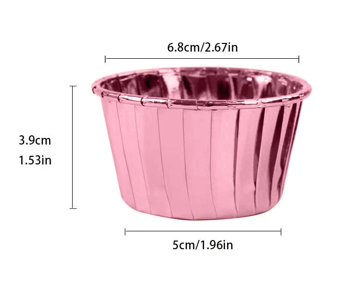Cupcake Wrapper Luxe Roségoud (20st) 2 Cupcake Wrapper Luxe Roségoud (20st) - Afbeelding 2