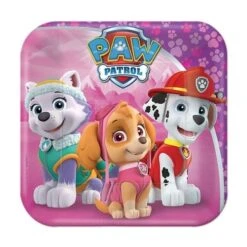Dessertborden Paw Patrol Pink (8st)