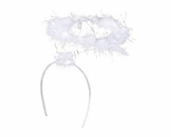 Diadeem Engel Met Veren Halo Wit