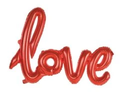 Folieballon 'love' Rood