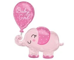 Folieballon Baby Girl Olifant (78cm)