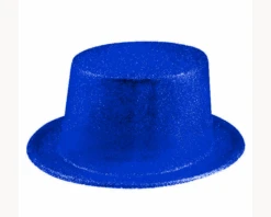 Feesthoed Glitter Blauw