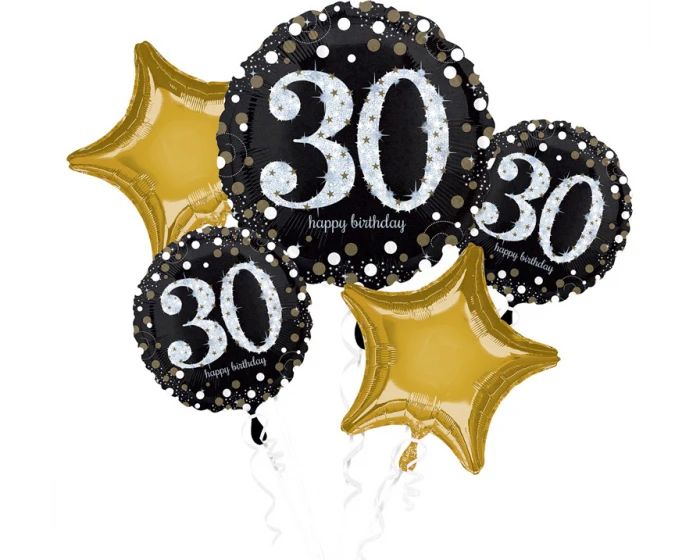 Folieballon Boeket 30 Sparkling (5st) 1 Folieballon Boeket 30 Sparkling (5st)