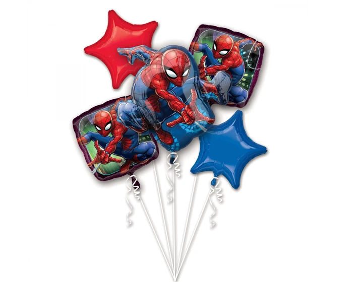Folieballon Boeket Spider Man (5dlg) 1 Folieballon Boeket Spider Man (5dlg)