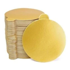 Gebakskarton Rond Goud (20st)