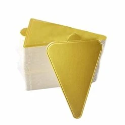 Gebakskarton Driehoek Goud (20st)