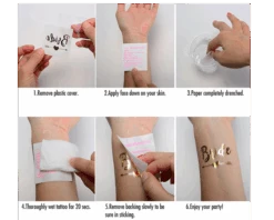 Plaktattoo Team Bride Goud