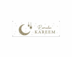 Gevelbanner Ramadan Kareem (220x74cm)
