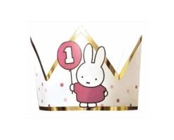 Kroontje Nijntje 1e Verjaardag Roze (1st)