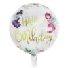 Folieballon Happy Birthday Feetjes (45cm)