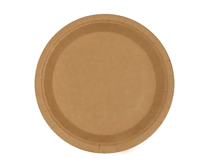 Kartonnen Borden Kraft 23cm (20st) 1 Kartonnen Borden Kraft 23cm (20st)