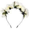 Diadeem Bloemen Wit