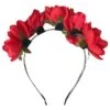 Diadeem Bloemen Rood