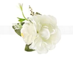 Polscorsage Pioenrozen Wit