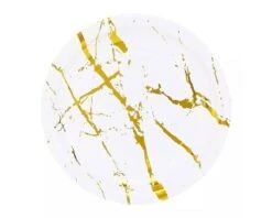 Kartonnen Borden Marble Goud 23cm (20st)