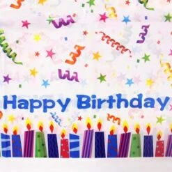 Tafelkleed Happy Birthday Confetti