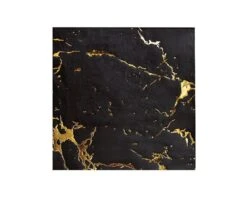 Servetten Marble Zwart/Goud (20st)