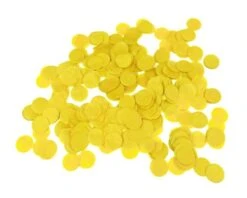 Zijdevloei Confetti Geel (40gr)