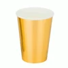 Kartonnen Bekers Metallic Goud (20st)