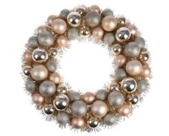 Kerstkrans Champagne Met Ballen